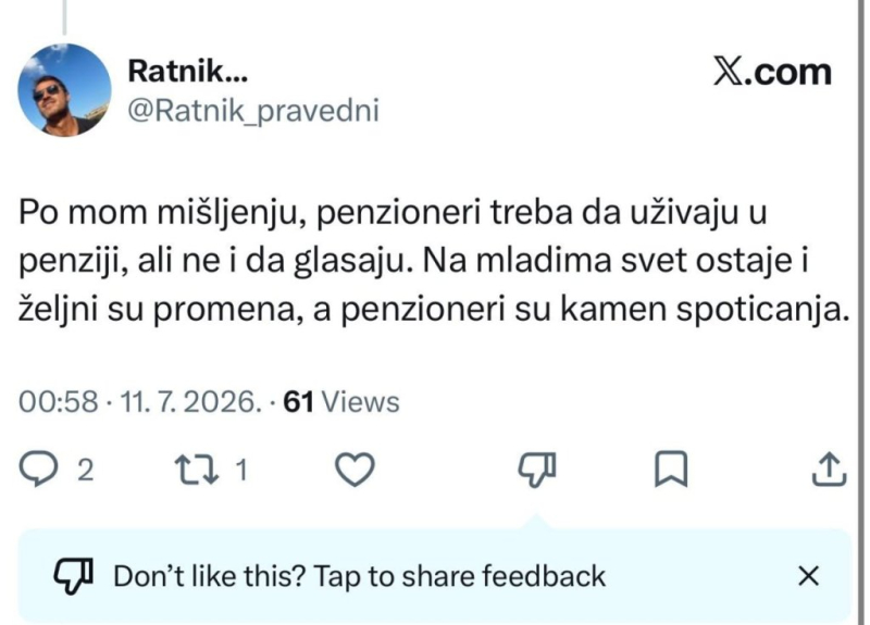 Monstruozna poruka! Nije samo pravo glasa: Blokaderi za penzionere imaju jeziv plan
