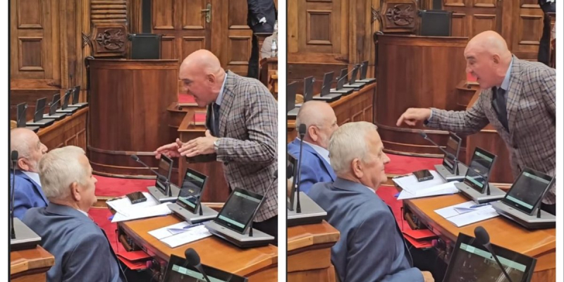 Težak skandal u Skupštini! Ponošev potrčko napao Rističevića: Bruka i sramota! (VIDEO) Težak skandal u Skupštini! Ponošev potrčko napao Rističevića: Bruka i sramota! (VIDEO)