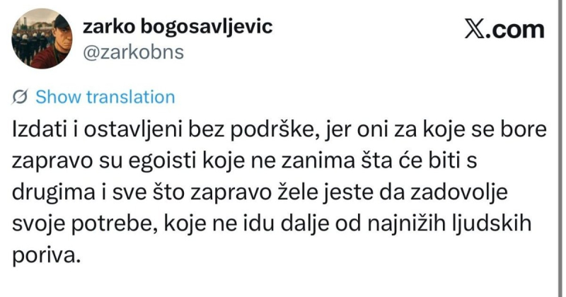Totalni raspad: Sad je i Žarko Bogosavljević udario na blokaderske lidere - Otkrio ko su oni u stvari