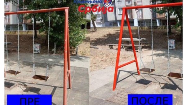 LEPŠI PARK ZA STANARE BLOKA 61: U toku uređenje u Ulici Jurija Gagarina LEPŠI PARK ZA STANARE BLOKA 61: U toku uređenje u Ulici Jurija Gagarina
