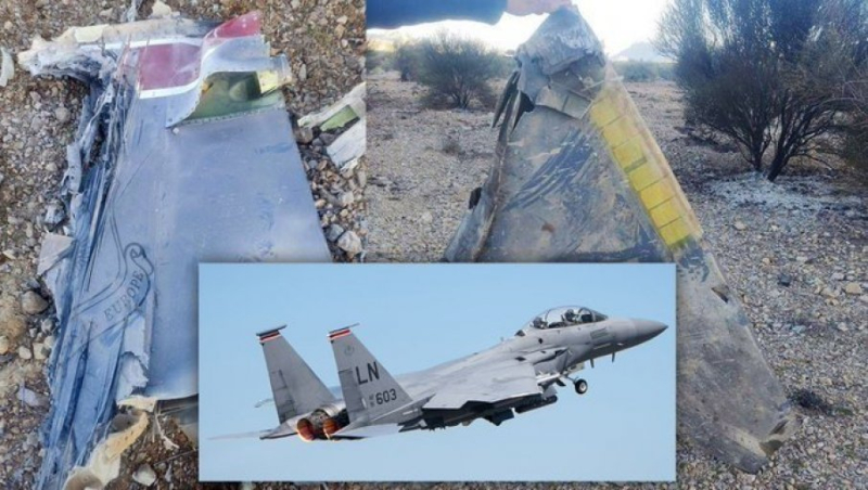 Olupina aviona F-15E Strike Eagle u rukama Irana kao ratni trofej