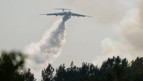 Požar na Suvoj planini, angažovan „Iljušin” Požar na Suvoj planini, angažovan „Iljušin”